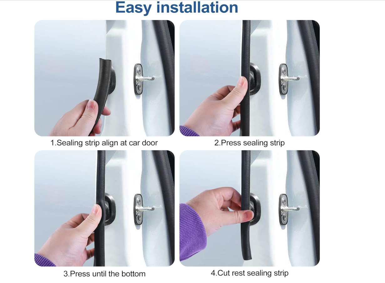 20FT Caucho Universal Para Burletes De Automóviles Para Ventanas Y Puertas NUEVO