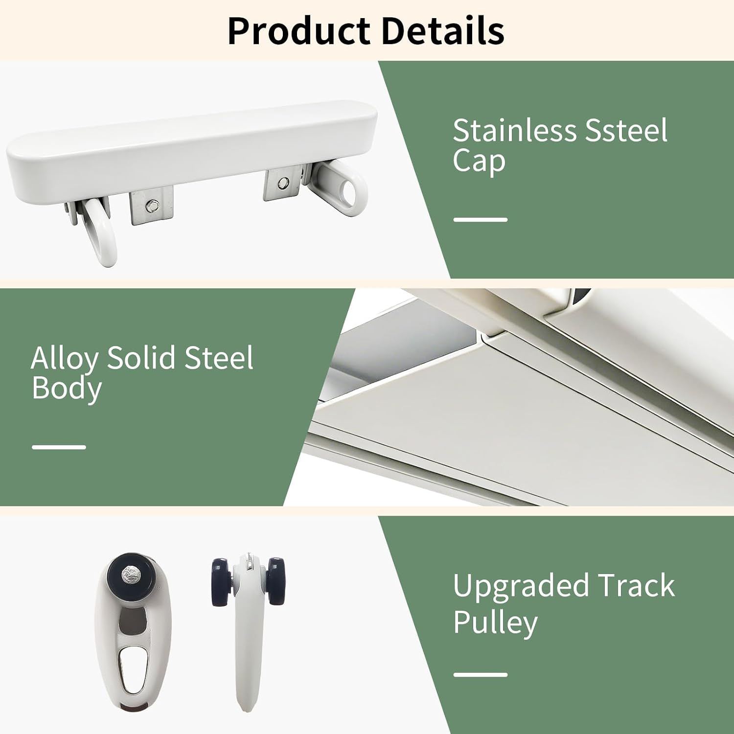 Double Curtain Track Ceiling Mount White New Model Double Track Curtain Rail Set