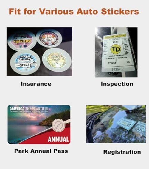 Windshield Sticker Applicator Holder Static Cling, 10 Pack 4 x 6 Inches Heat