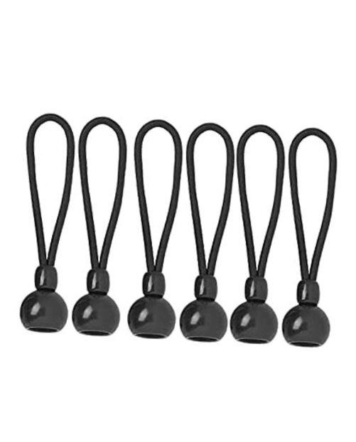 Universal Bungee Tie Down,Roller Shade Parts,Weather Bungee Tie Down 6pcs Black