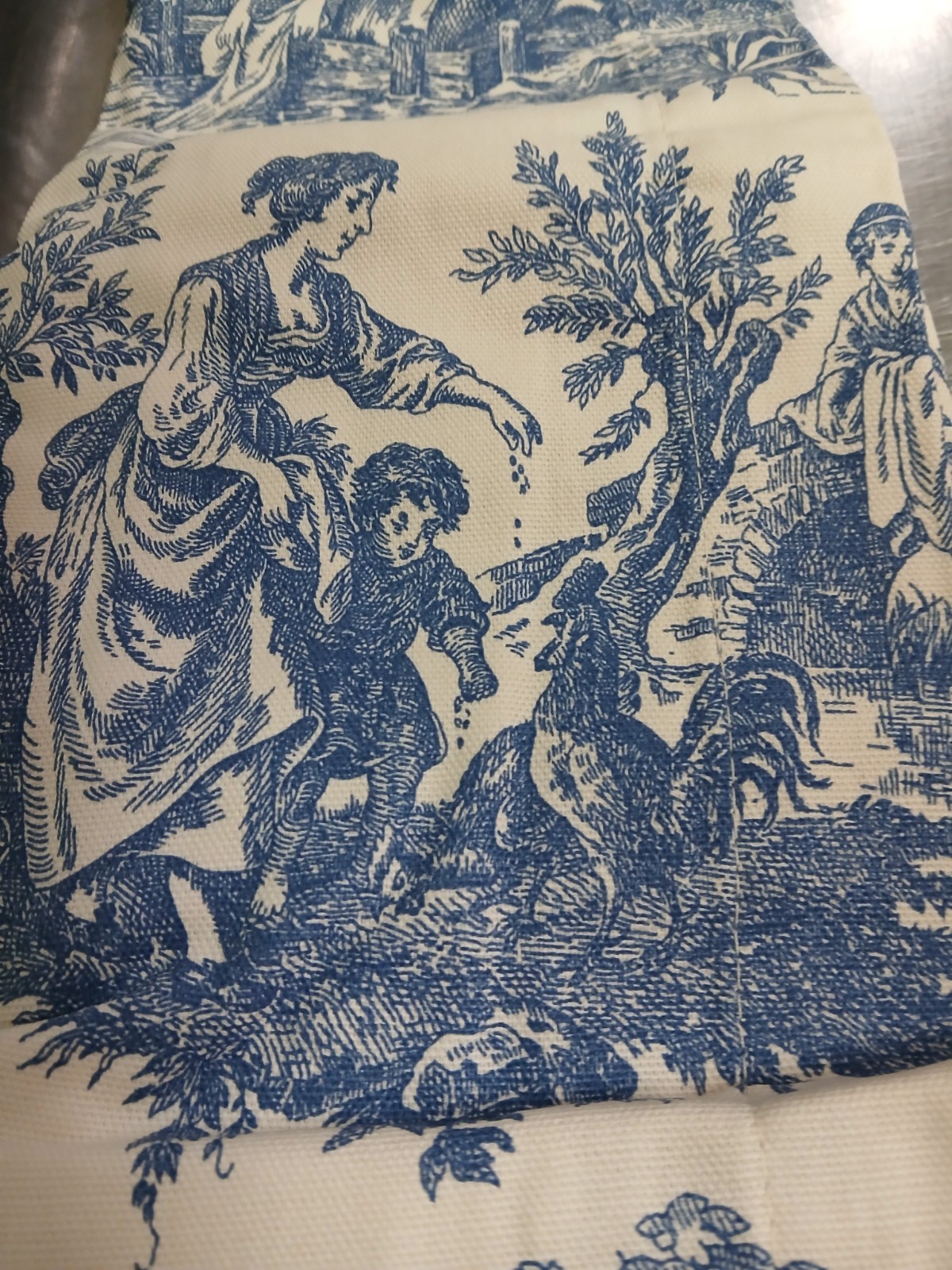 Waverly Home Classics “Country Life” Wedgewood Blue Rod Pocket Lined PAIR-84″ L