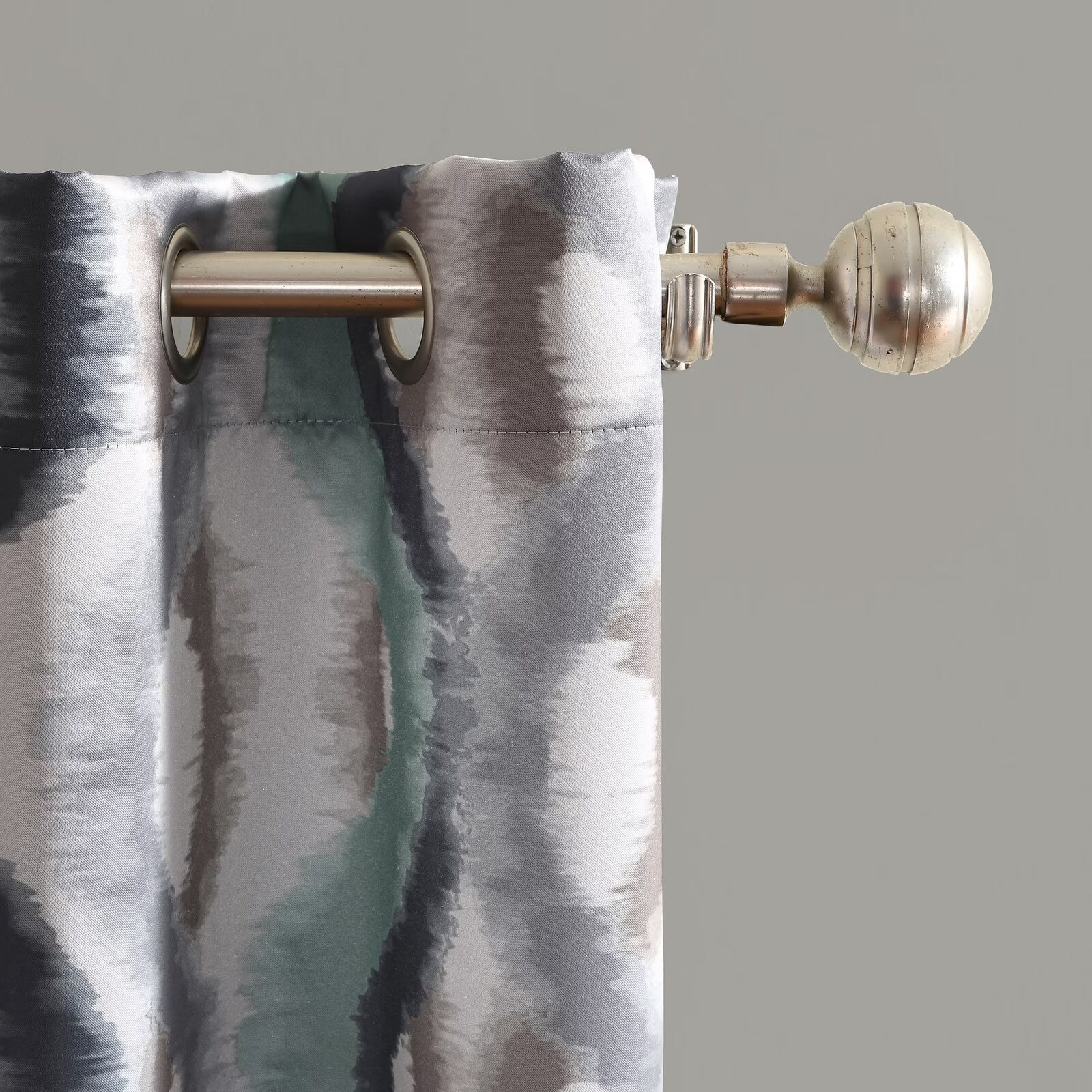 Sun Zero Deltona Grommet Curtain Panel 54″x63″ Linen Light Filtering Ogee