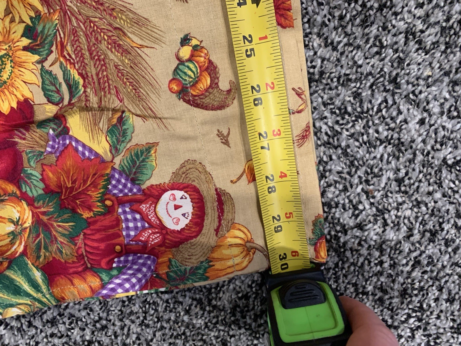 Fall Harvest Curtain Set Valance And Panels 80” Long Pumpkins Scarecrows Leaf