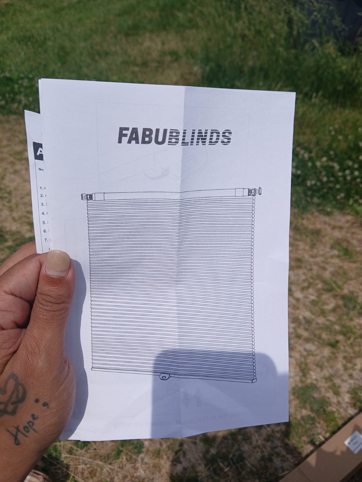 FABU BLINDS Made to Measure White Pleated Shade Window Blind