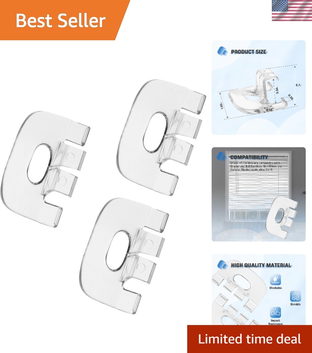 3 Pack Shade Lift Handles Compatible with Graber Bali Cordless Mini Blinds an…