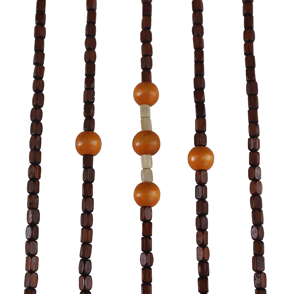 Bead Curtain, String Door Curtains Beaded Wooden Curtain 31 Line For Doorway