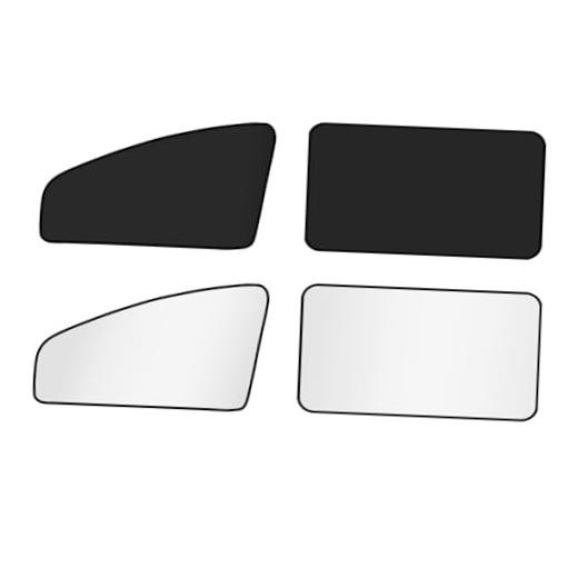 Car Window Shades for Side Windows, 4 Pack, Cooling & Reflective Silver-4PCS