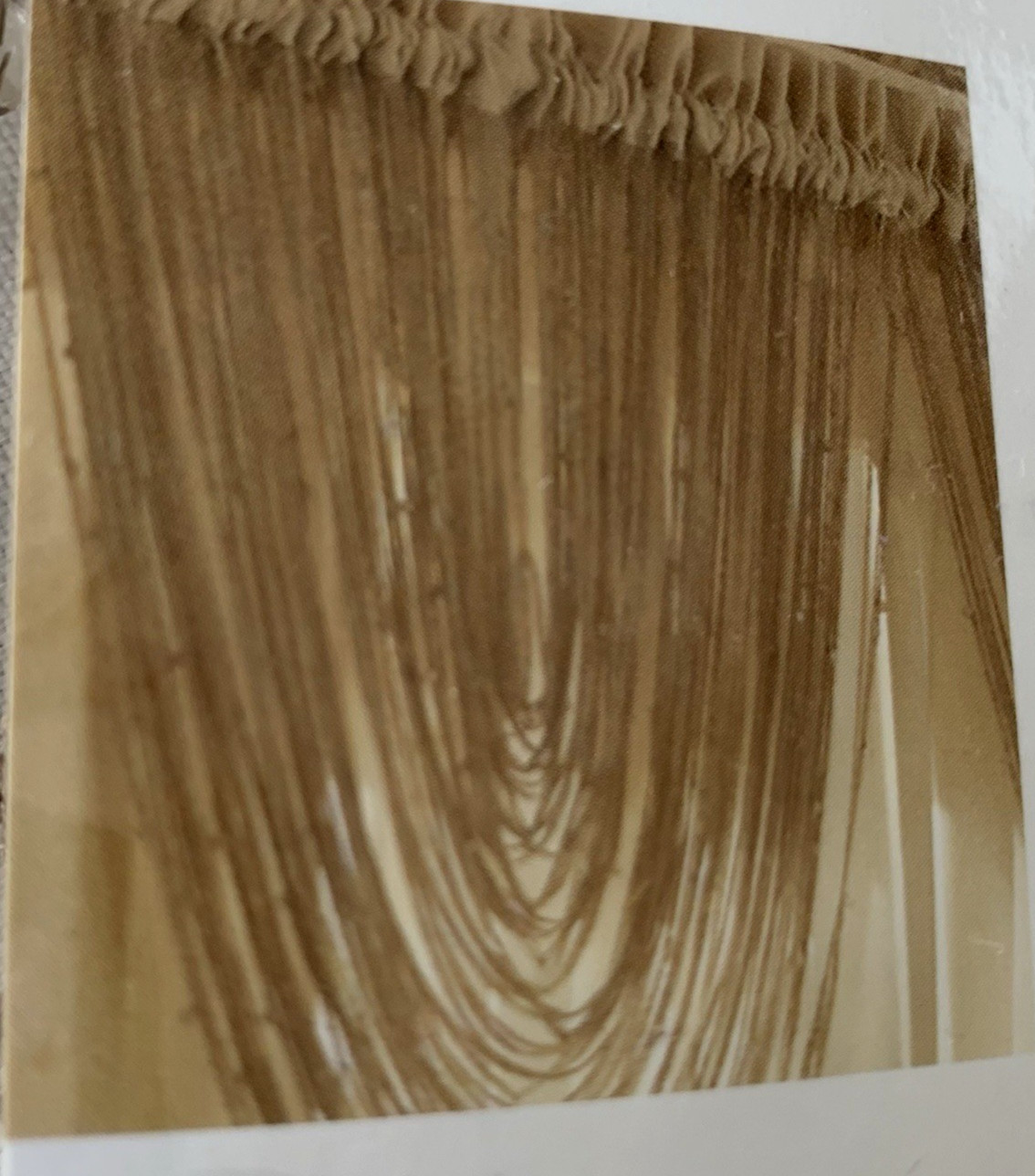 NOS JCPenney Home Collection Diva Waterfall Valance 52”x 30” Panel Antique Gold