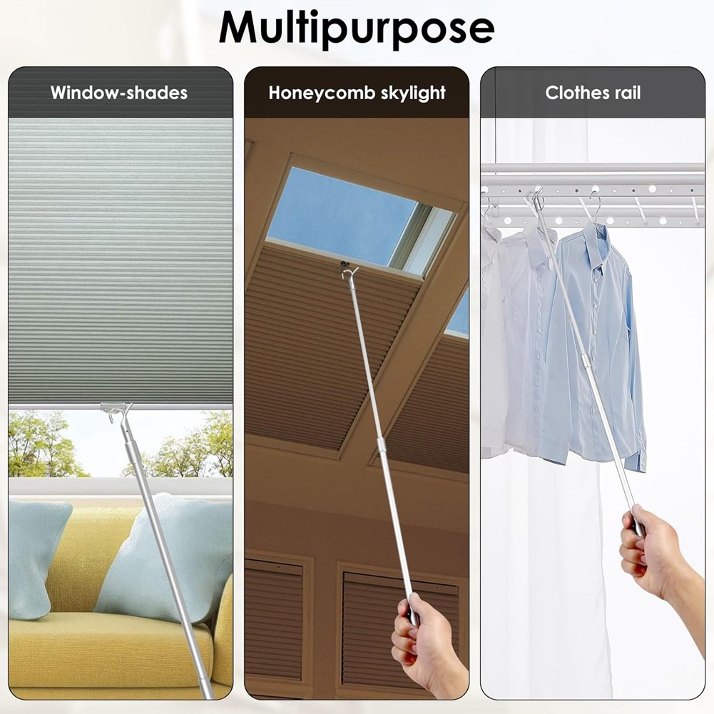 Easy Pull Telescopic Draw Blind Tilt Wand, 13-24in Length Adjustable Blinds6992