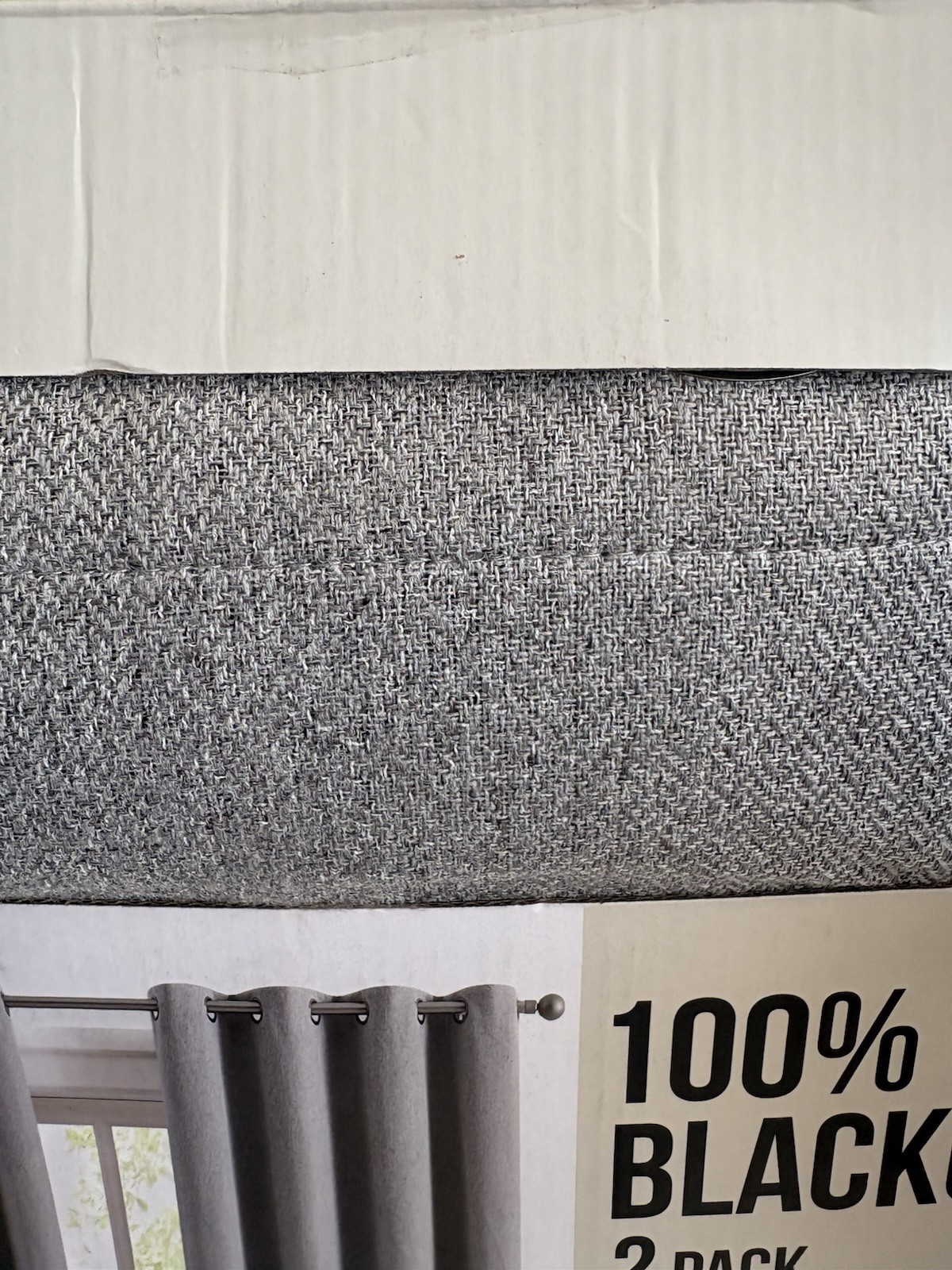 SunSmart Total Blackout Lined Panel Pair with Grommets, Gray 52” x 84”
