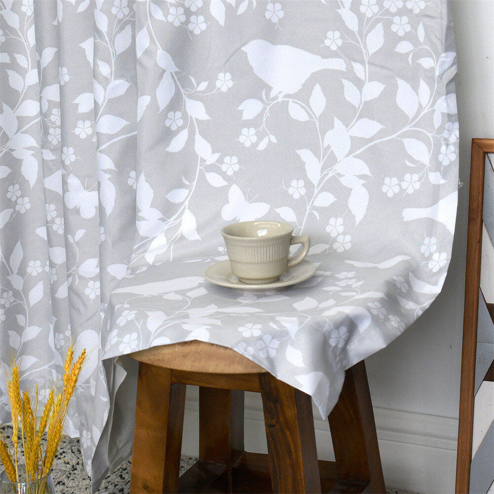 Birdsong Curtains Room Darkening Window Panel Set for Living Dining Bedroom Pair