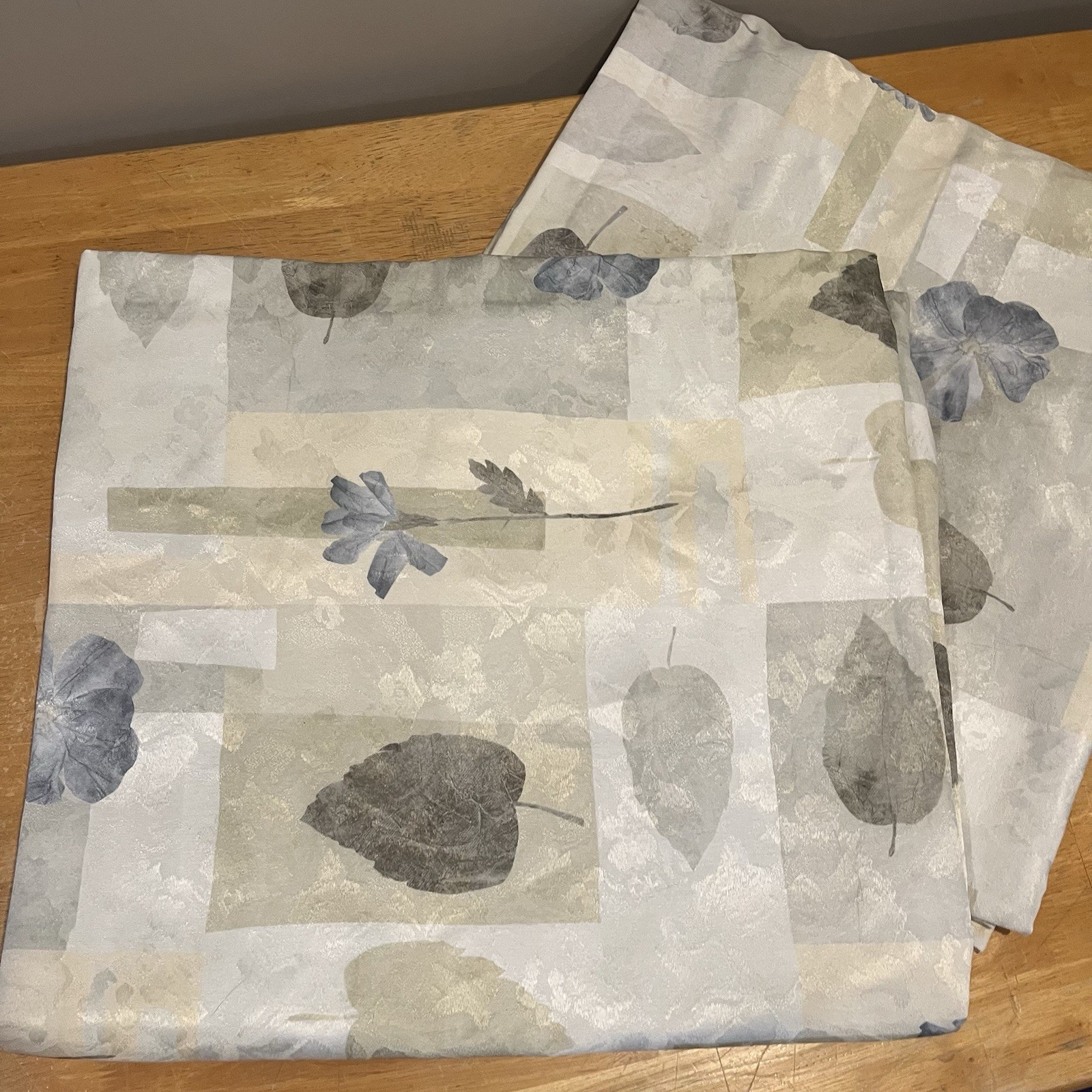 Croscill SPA LEAF Green Blue Leaves Nature (2) Lined Curtains Panels 39×84