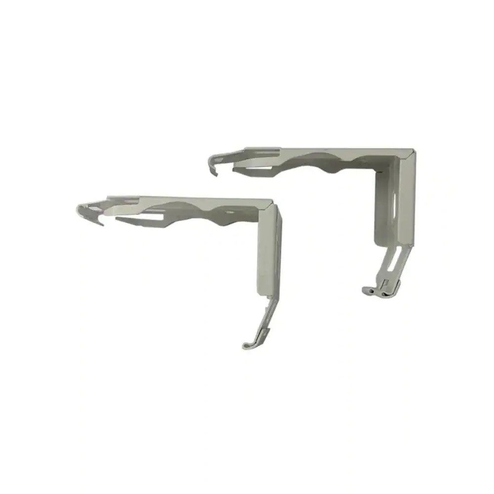 “Premium White Side Mounting Bracket Set for 2 In. & 2.5 In. Cordless Faux Wood”