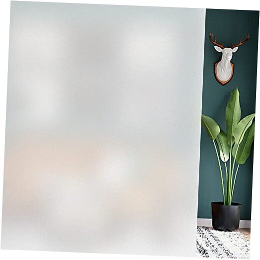 Window Privacy Film – Non Adhesive Static Cling Glass 23.6 x 78.7 Inch Frosted