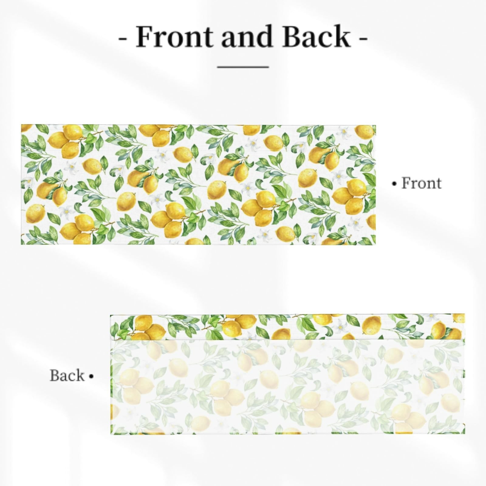 Yellow Lemon Valances for Kitchen Spring Fruit Short Curtains 54×18 Inch Wate…