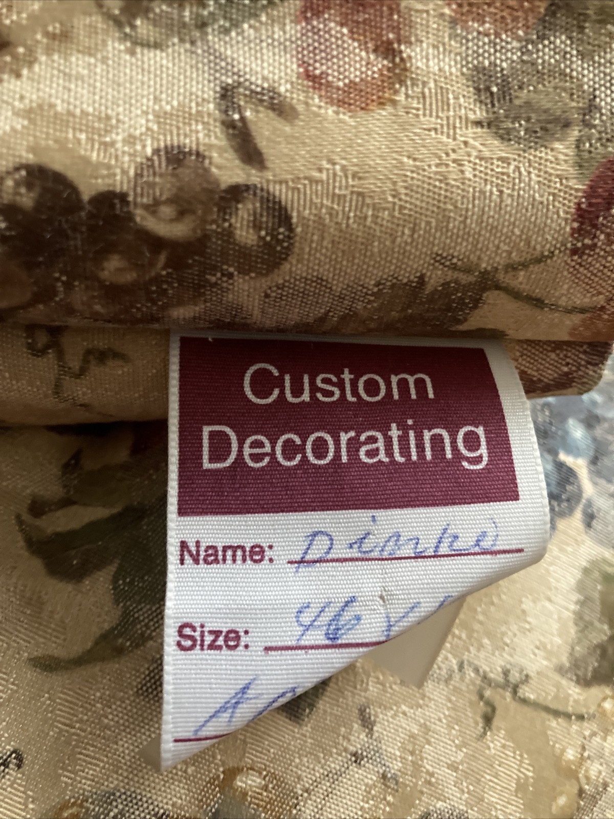 Custom Decorating Black Out Lined Harvest Drapes 1 Panel Curtain 46”x88”
