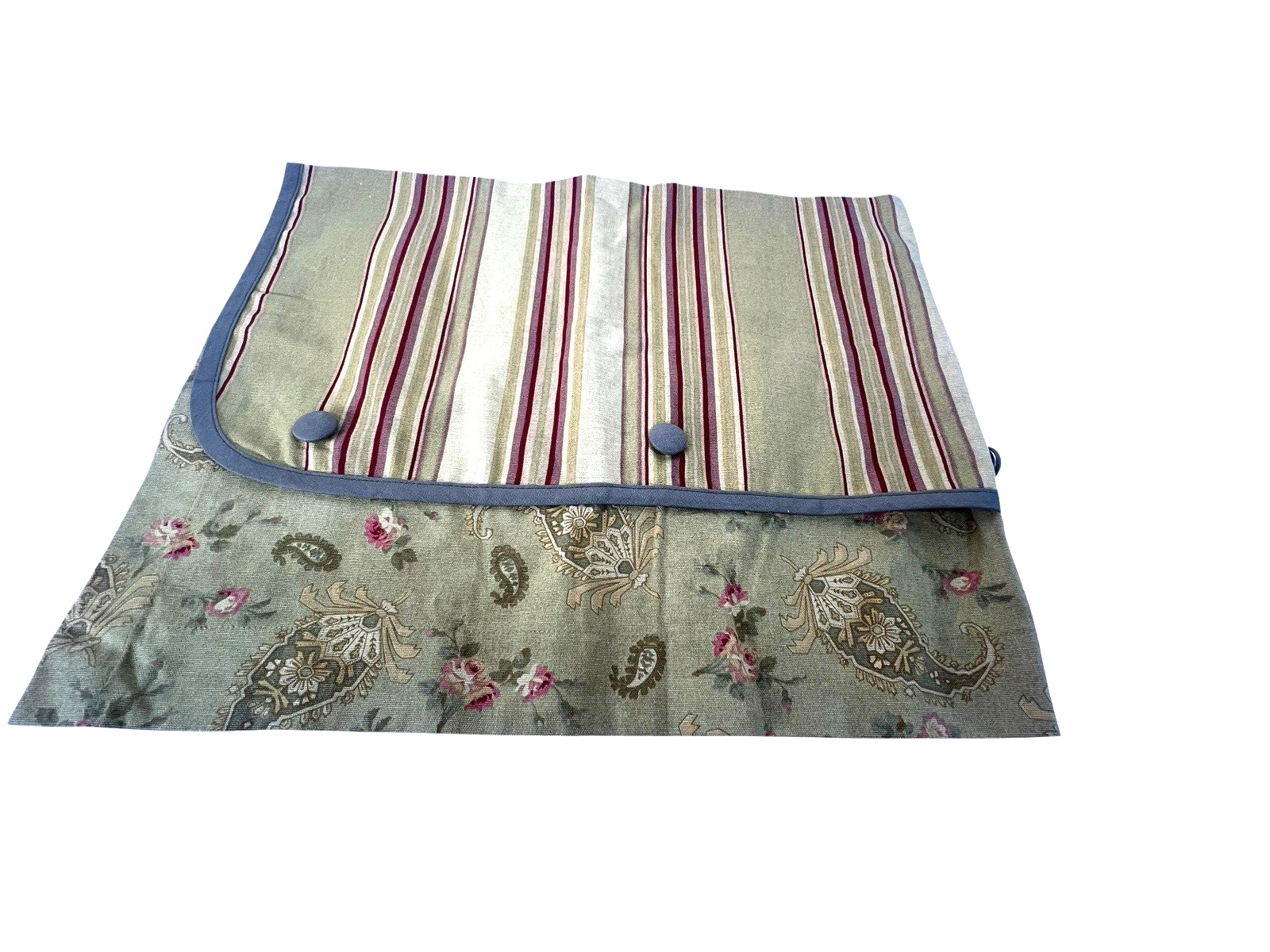 waverly valance curtain 42” contrasting trim floral