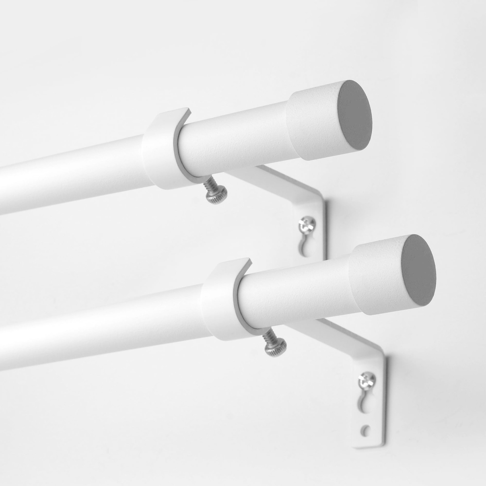 Curtain Rods Modern Minimalist Style,3/4 Inch Diameter Adjustable Curtain Rod…