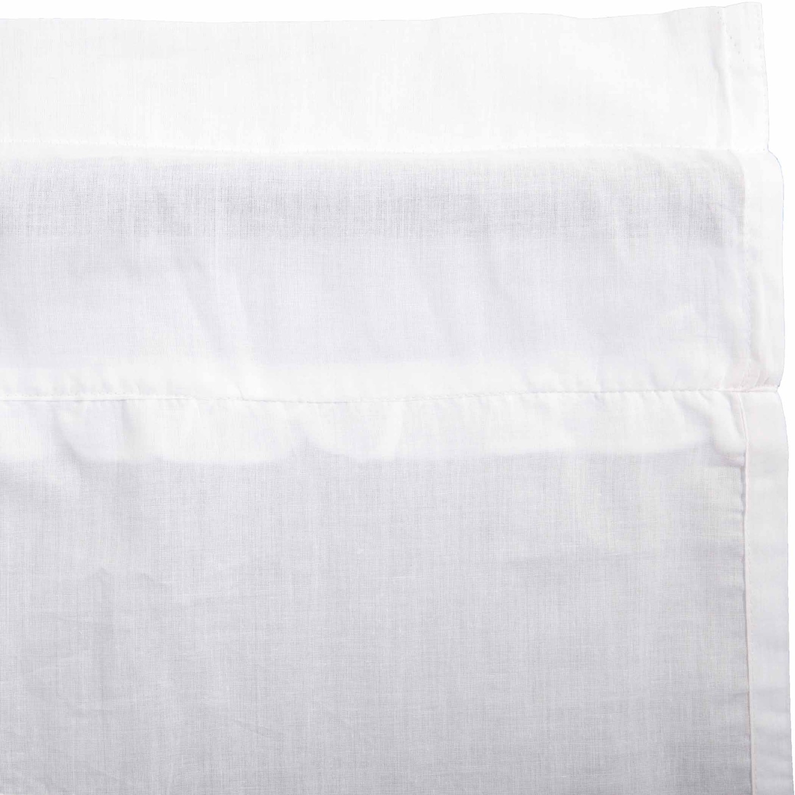 Farmhouse 24″x36″ Tier Pair White Rod Pocket Kitchen Window Curtains VHC Brands
