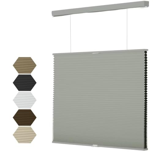 Top Down Bottom Up（TDBU Cellular Shades, 1.5 inch 32″W x 72″H Gray-blackout