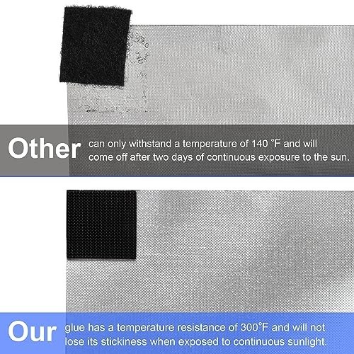 Blackout Window Cover 157×57 Inch Hook and Loop Portable Shades No Residue for