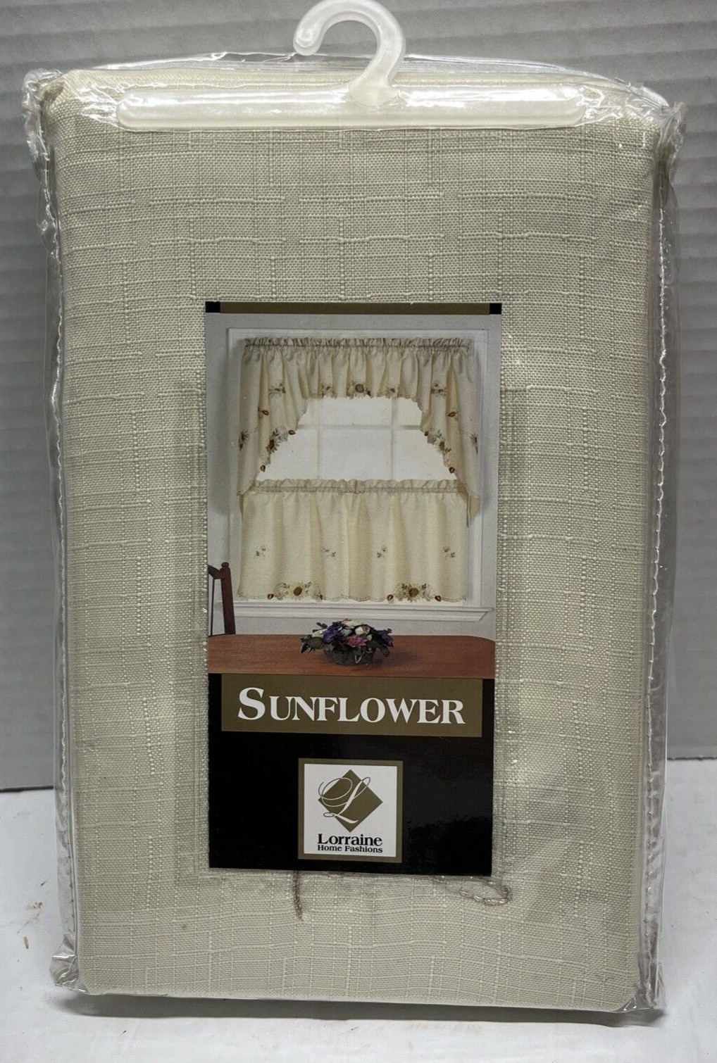 Lorraine Sunflower Cafe Tier Curtains 60″ WIDE AND 36″ LONG