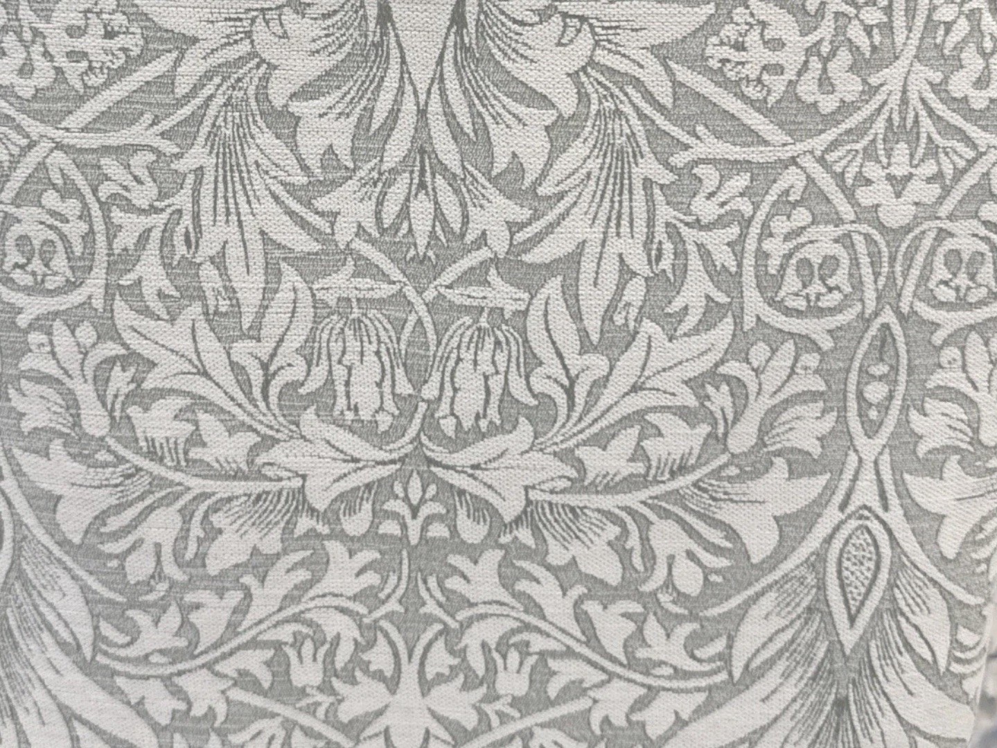 Morris & Co Snakeshead English Garden Window Curtain – Green / Ivory – 36 x 84”