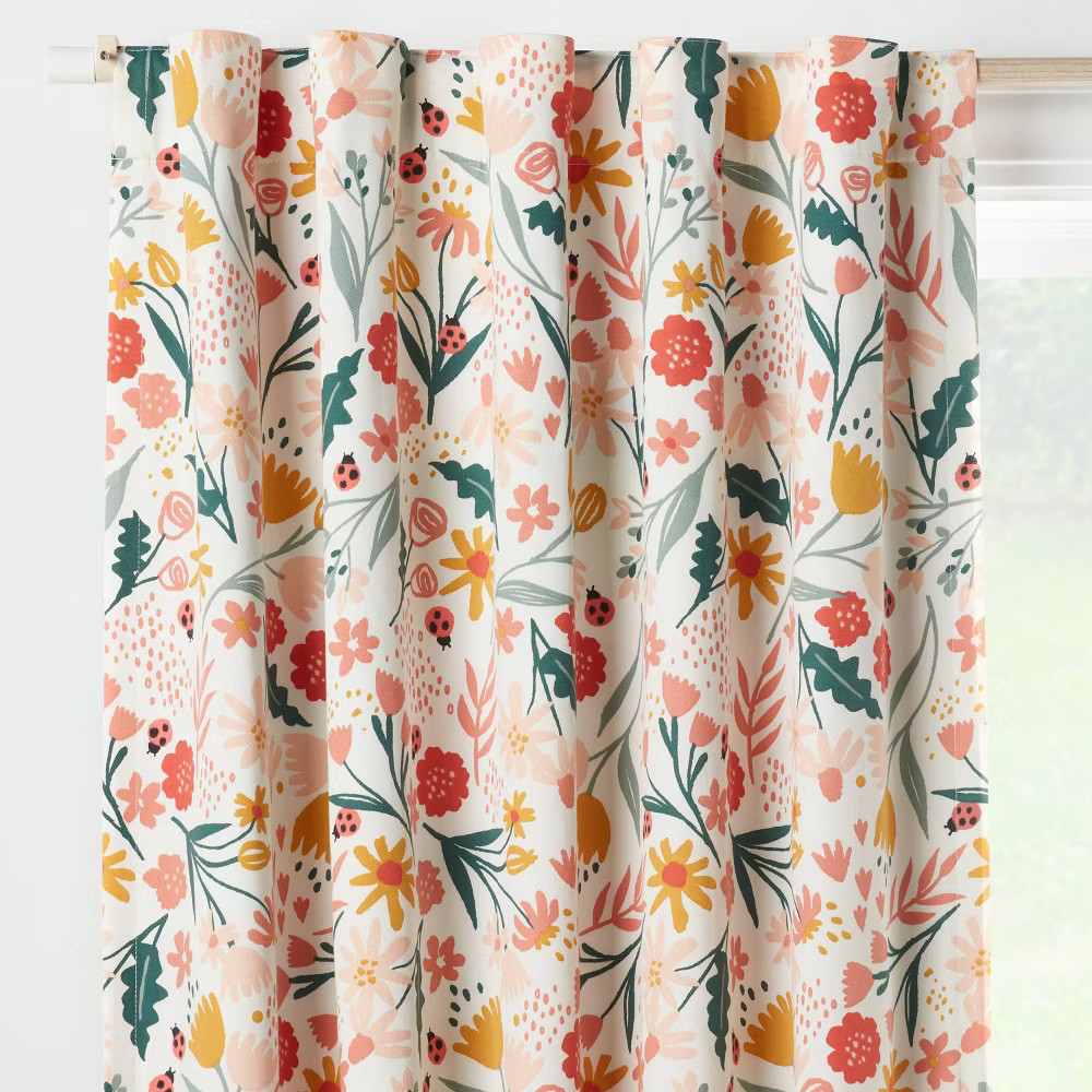 42″W x 84″L In the Garden Kids’ Blackout Window Curtain Panel –