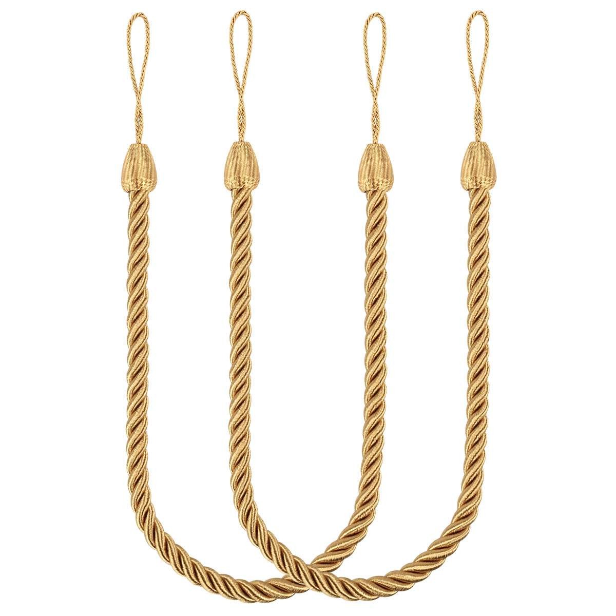 2/4X Curtain Rope Tie Backs Window Tieback Bandage Holdbacks Home Decor Handmade