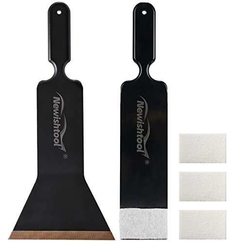 Window Tint Tools Bulldozer Squeegee Kit Wide Mouth & Scrubber Paddle Black