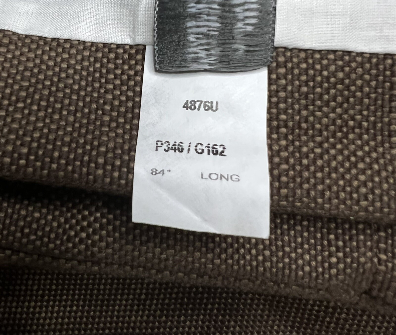 Restoration Hardware Perennials Perf Text Linen Wve Drapery FP 46 x 84 Cafe $879