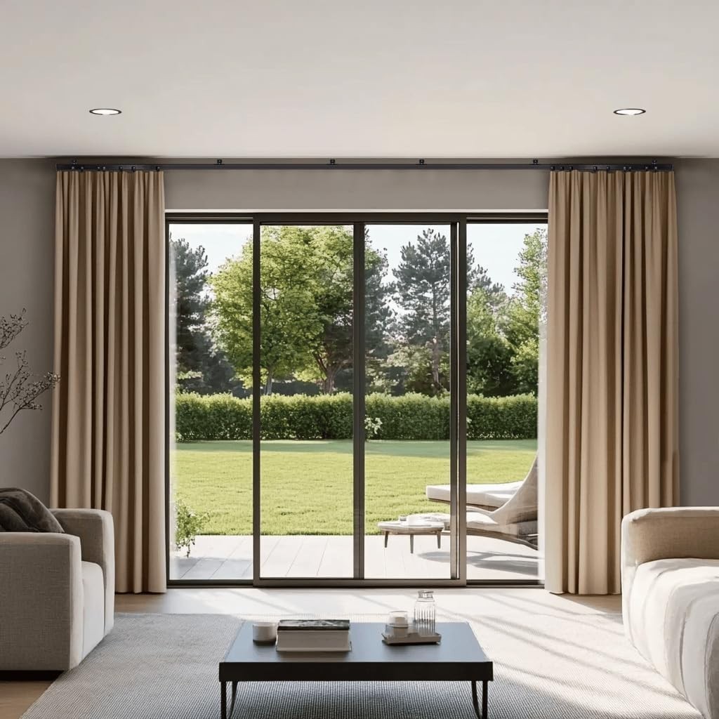 Heavy-Duty Curtain Rail – Customizable Space Divider for Home and Outdoors