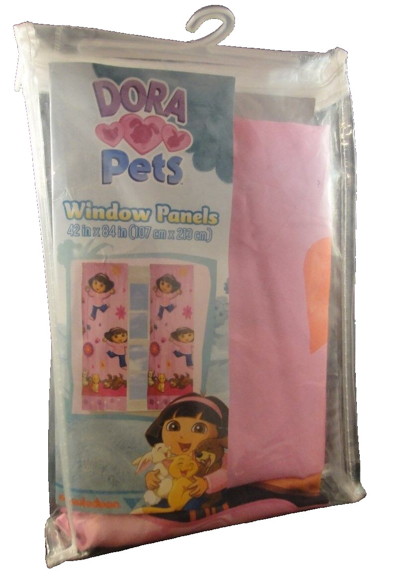 Nickelodeon Dora The Explorer Dora Pets One (1) Tab Window Panel / Drape 42x84in