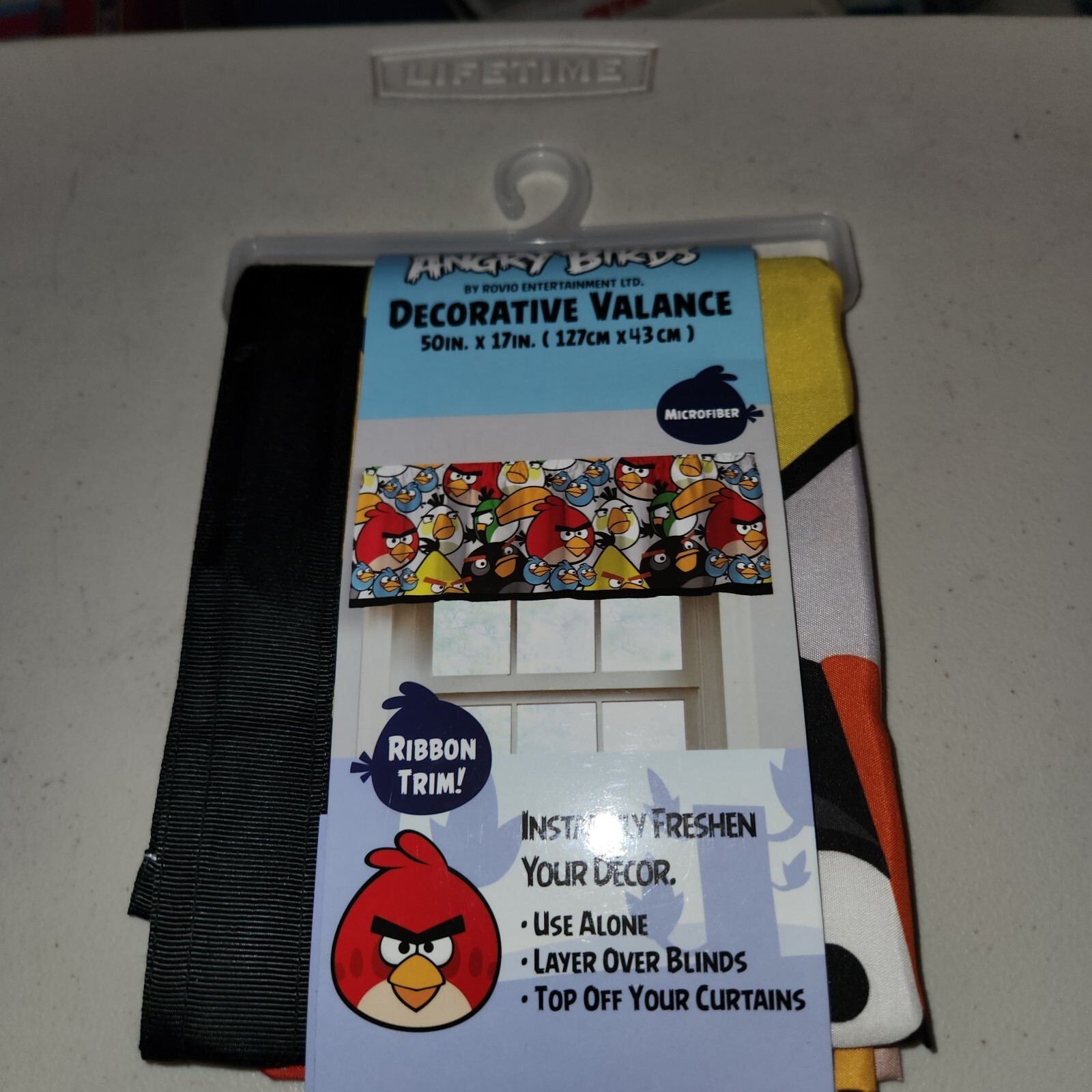 Angry Birds decorative window valance 50″x17″