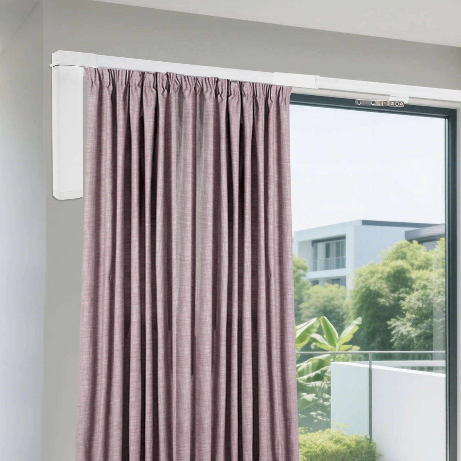 Automatic 13 Feet Motorized Electric Window Curtain Rod Track 4 Slide Rails NEW