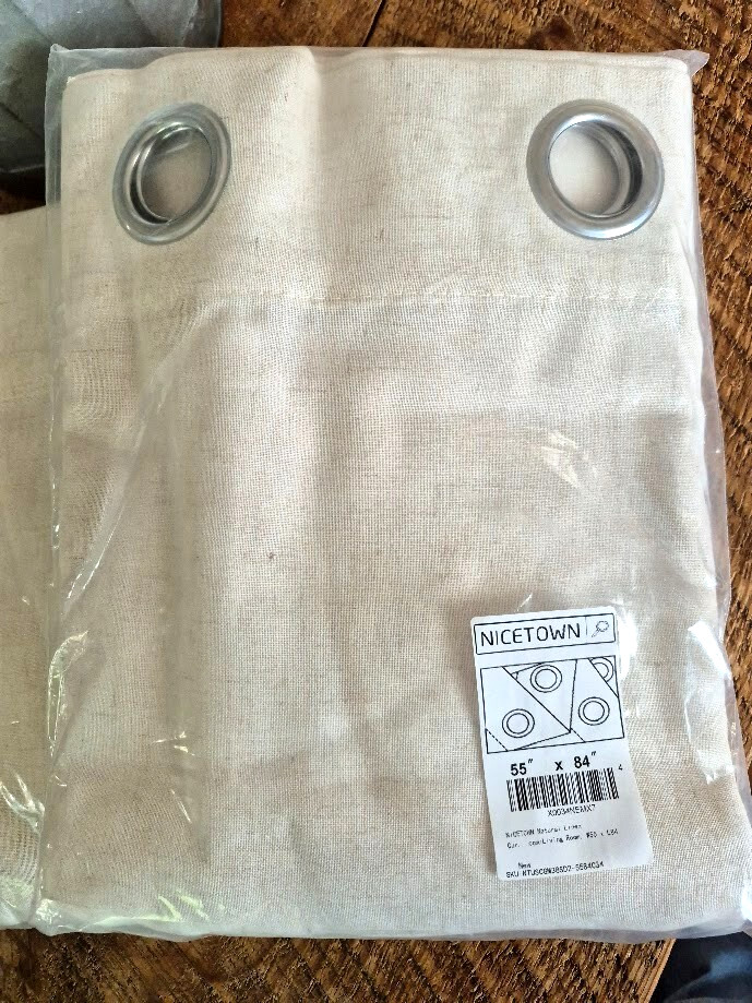 Nicetown Light Filtering Natural Linen Curtain Panels Set of 2 – New In Pack