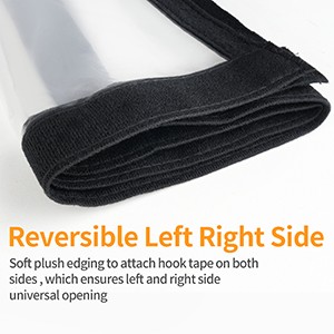 Transparent Reversible Left or Right Side Opening Insulated Door Curtain,