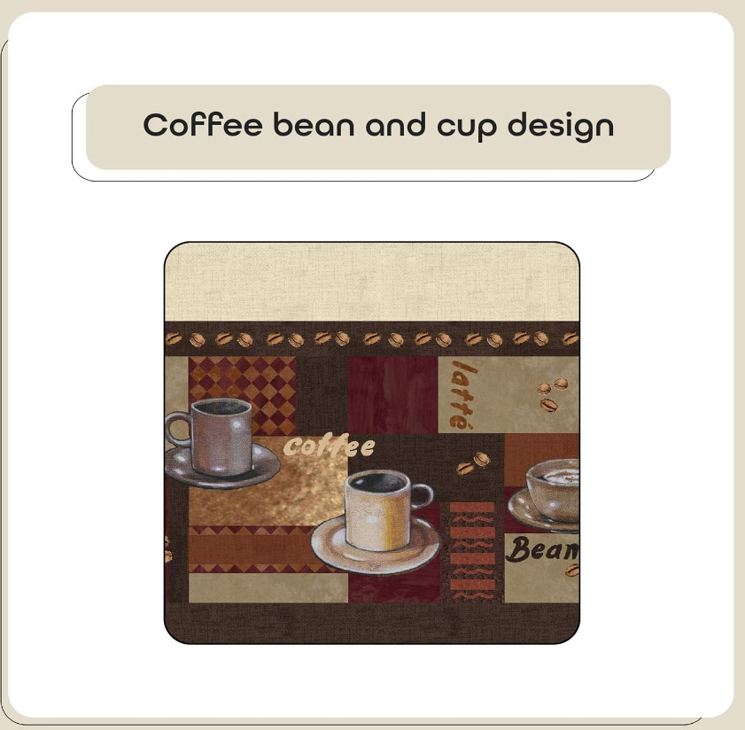 ACHIM Coffee Window Curtain Set 57” W x 24” L | Brown | Rod Pocket | Kitchen