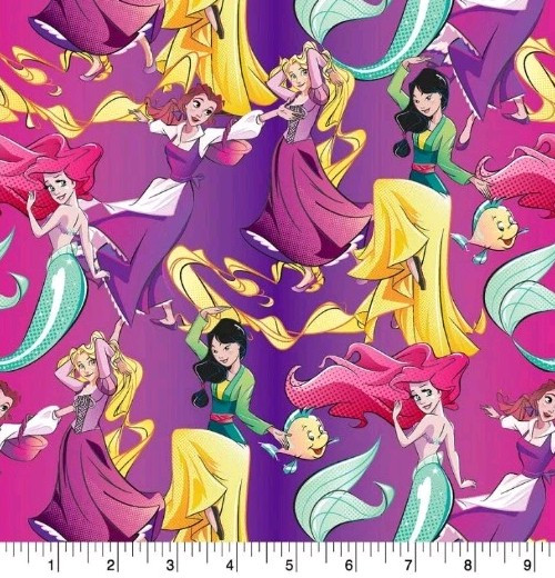 LINED WINDOW VALANCE CURTAIN 42 X 15 DISNEY PRINCESS BELLE MULAN ARIEL