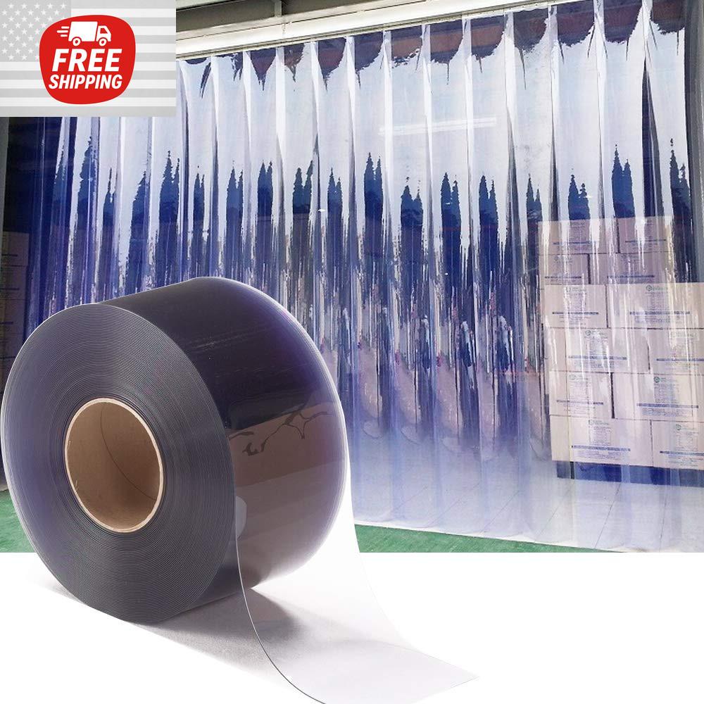 Plastic Vinyl Strip Door Curtain Clear PVC Bulk Roll Commercial Industrial