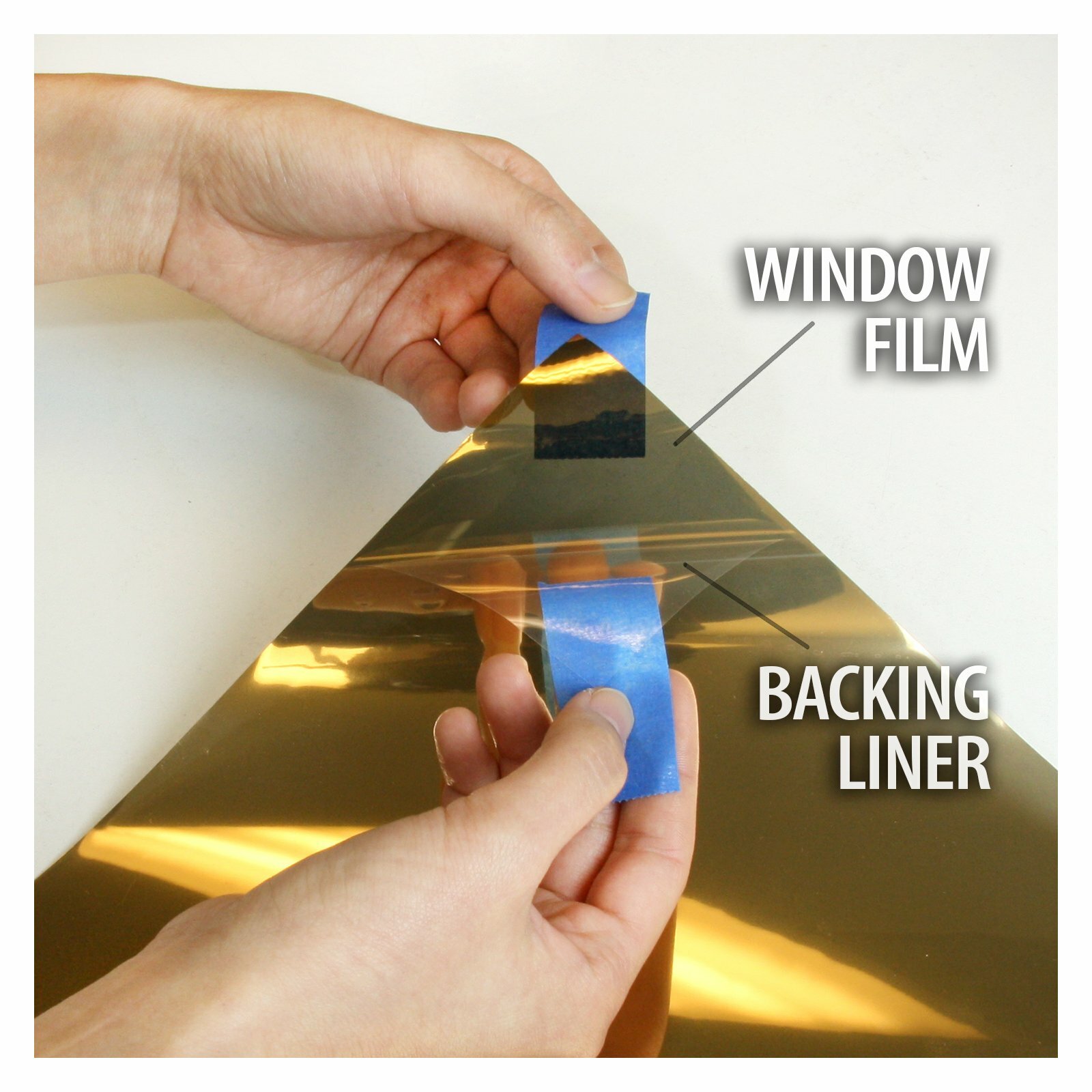 BDF PRGD Window Film Premium Color High Heat Control and Daytime Privacy Gold