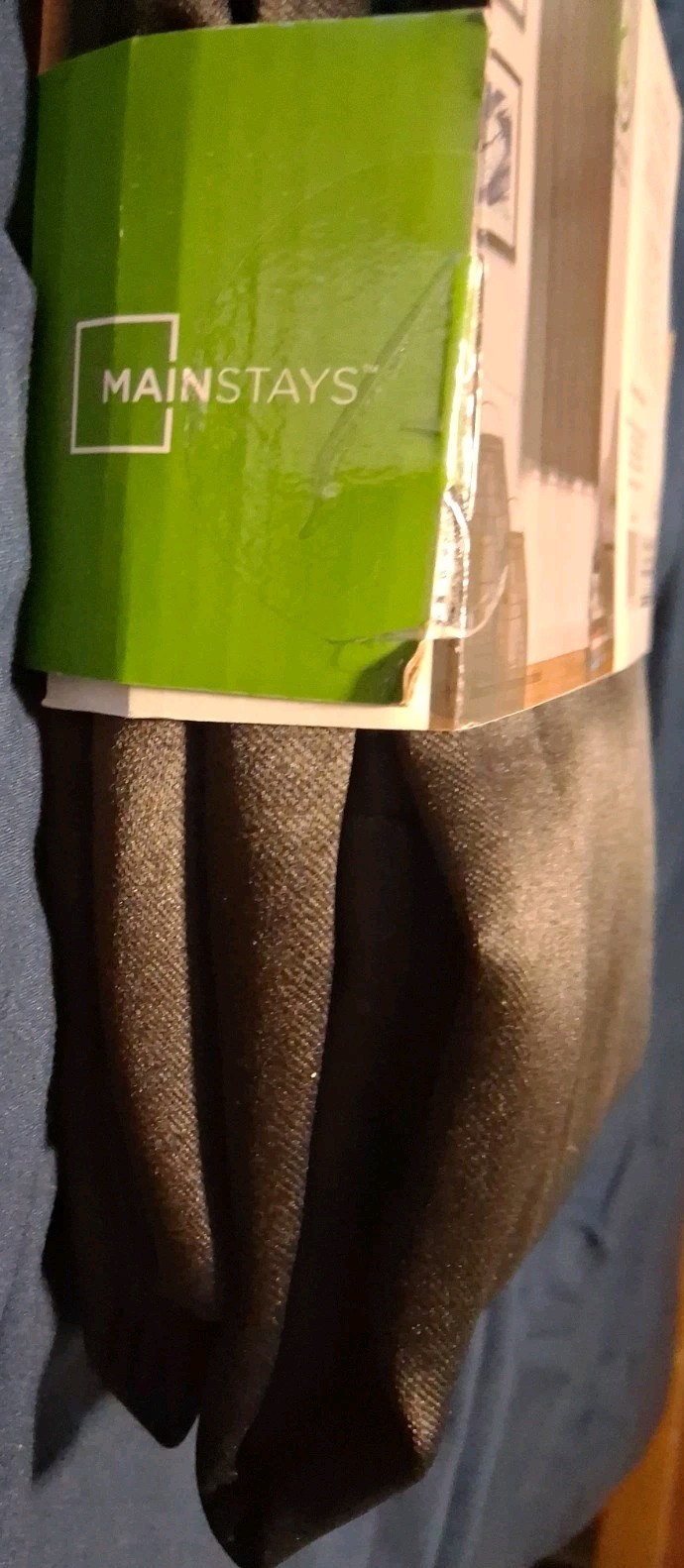 Mainstays 63 in Black Curtains