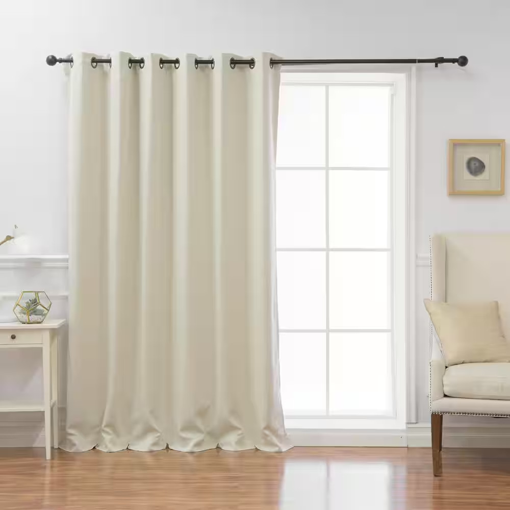Ivory Grommet Blackout Curtain – 80 In. W X 96 In. L