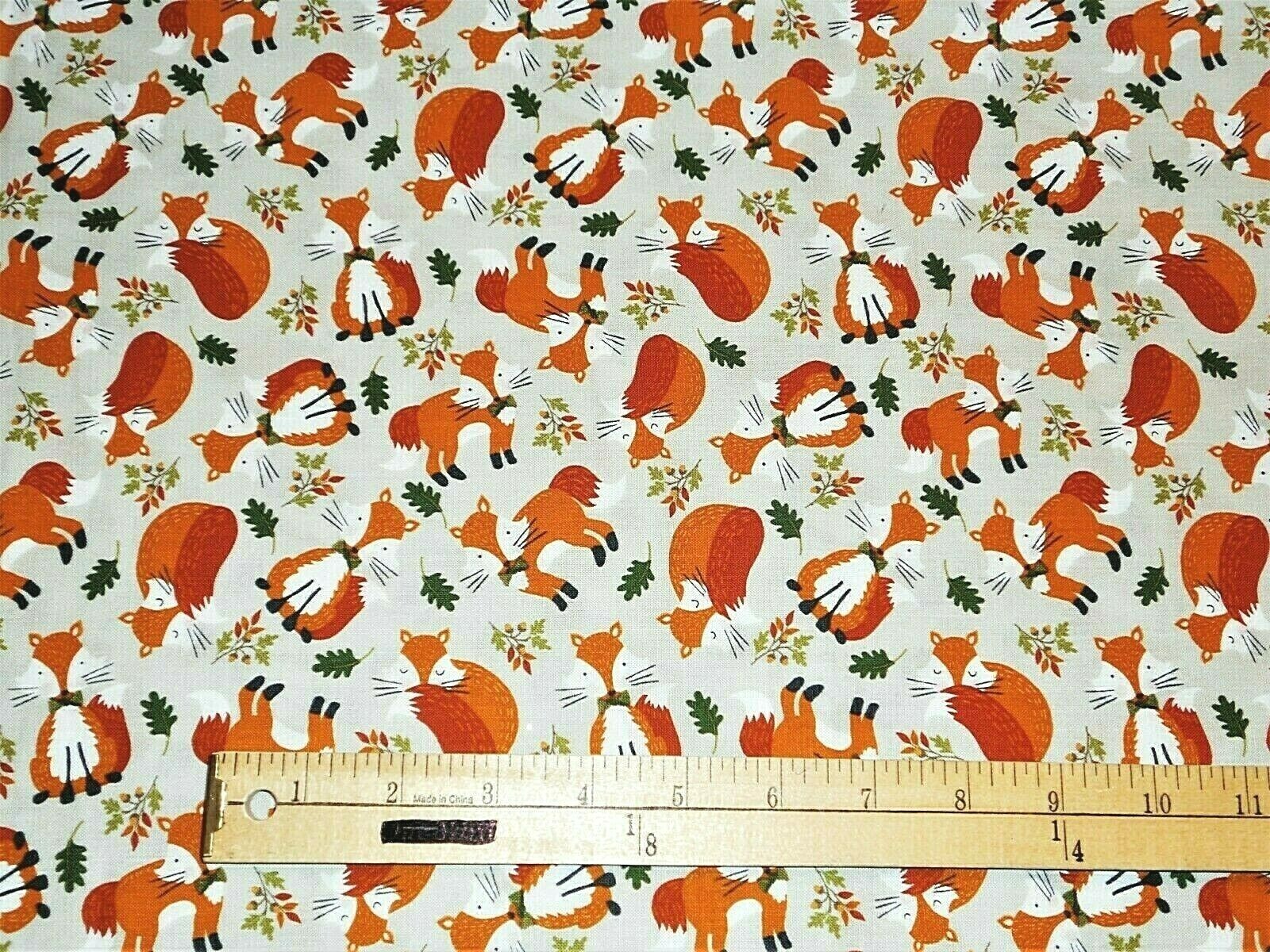Valance Baby Nursery Fox Woodland Wilderness Animal Oak Leaf Acorn Rust Beige