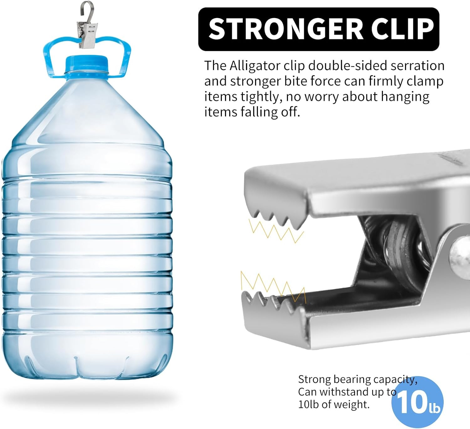 Curtain Clips Hooks, 25 Pack 430 Stainless Steel Drapery S Hooks Clips for Hangi