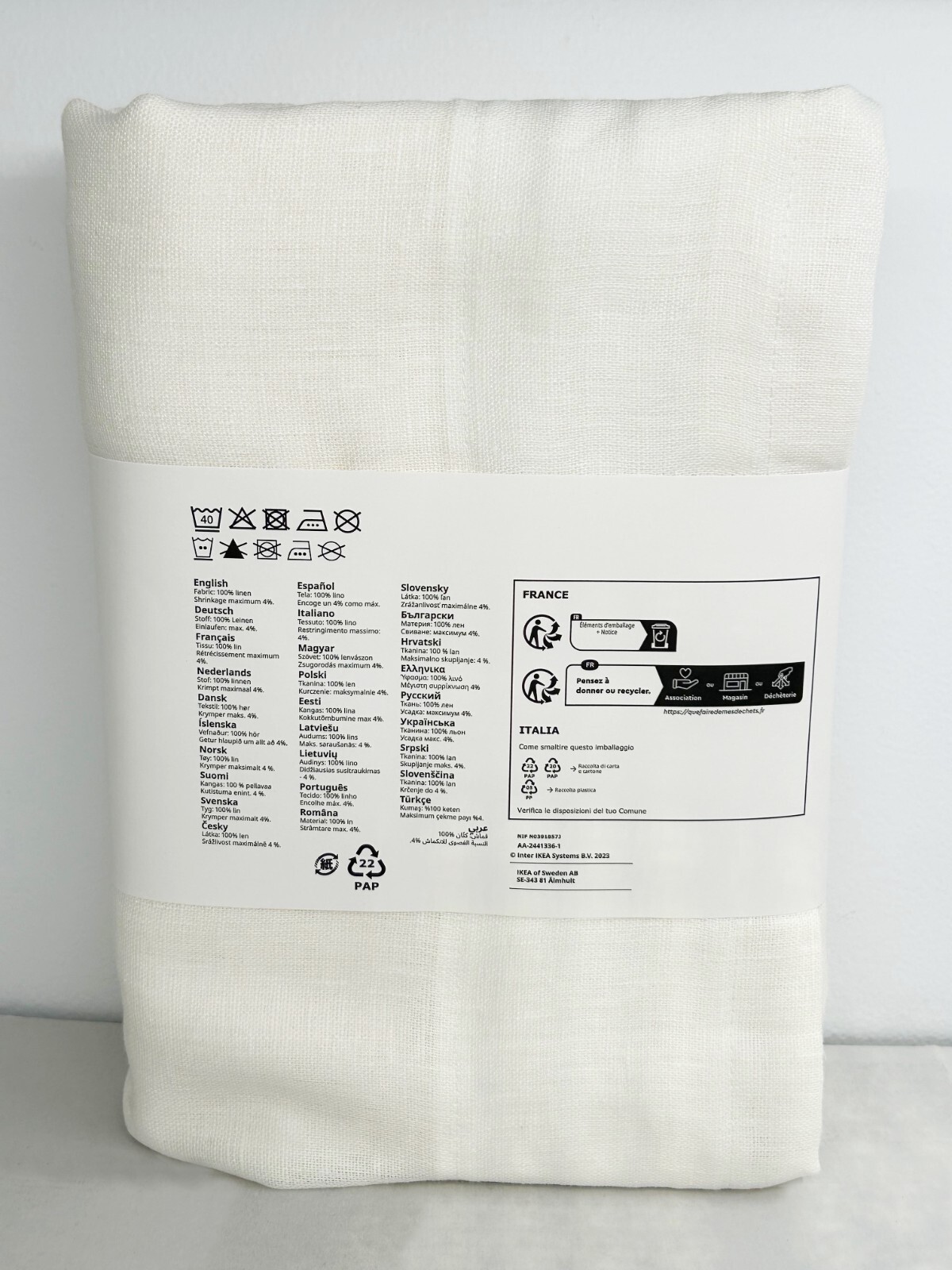 Ikea DYTAG Curtains Light Filtering 57×98 ” 1 pair, white 004.667.15 – NEW
