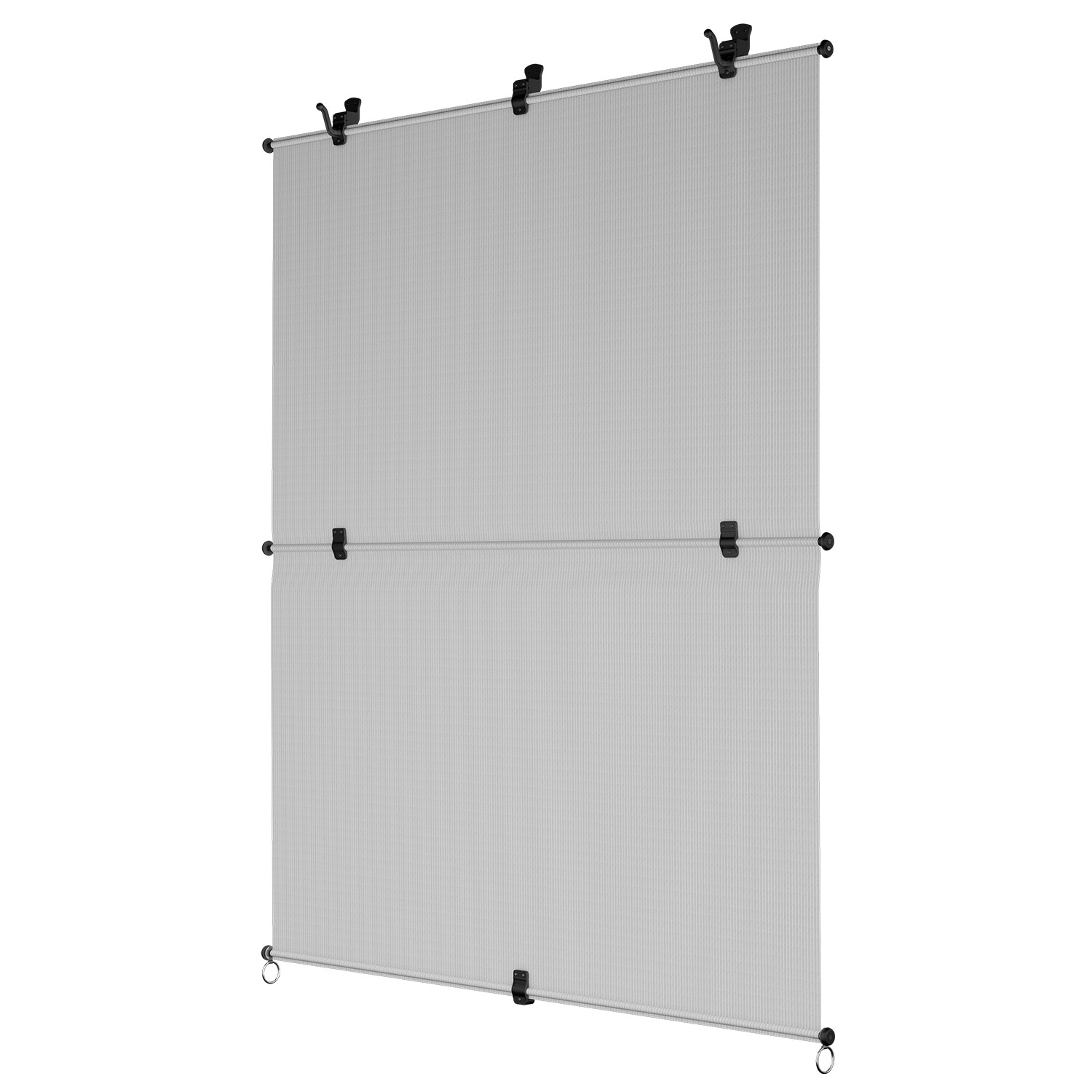 Outdoor Gray Roll up Shade Foldable Curtain For Patio Porch Pergola Balcony