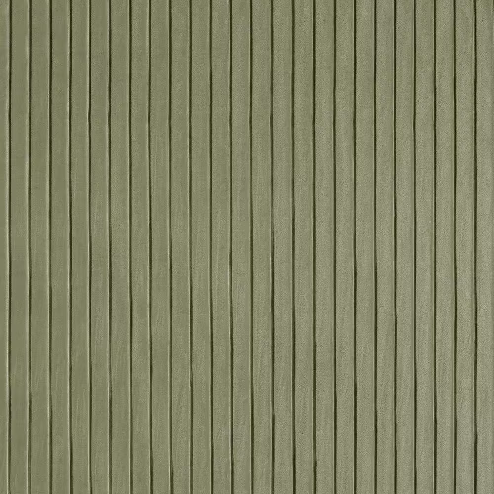 Cascade Pleated Velvet Sage Green Polyester 40 In. W X 96 In. L Grommet Blackout