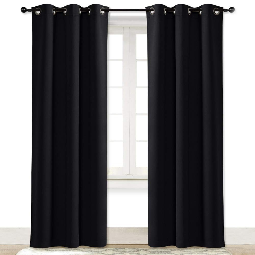Soundproof Thermal Insulated Blackout Curtain Thermal Insulated Solid Grommet…
