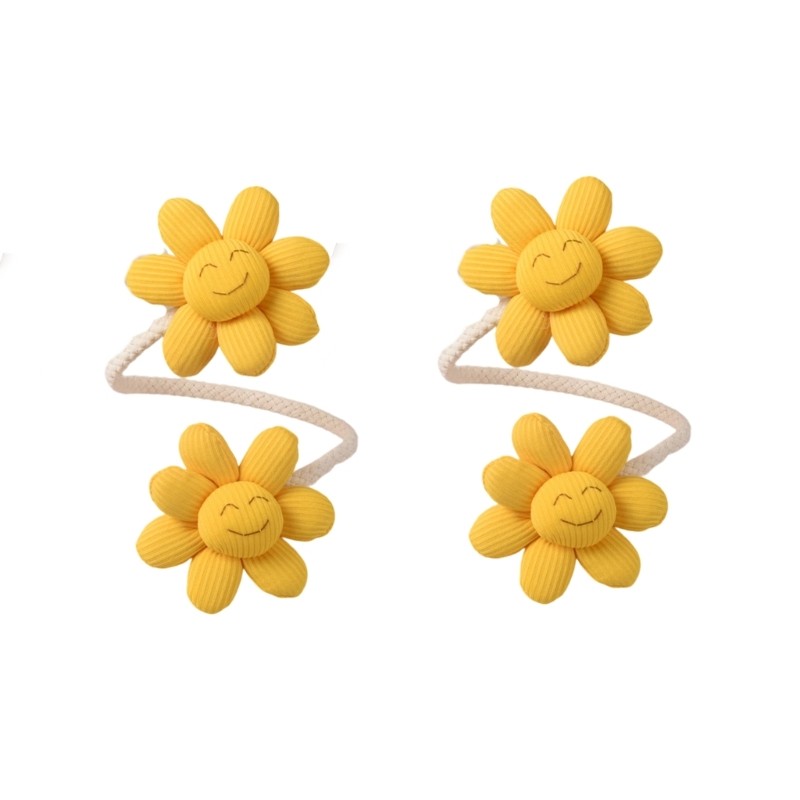 Curtain Tiebacks Flower Styles Curtain Tie Backs Holder for Home Office Decors